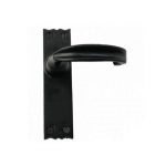 BLACK TRADITIONAL STYLE COTTAGE LEVER LATCH