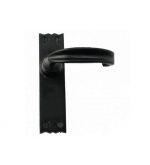 BLACK TRADITIONAL STYLE COTTAGE LEVER LATCH