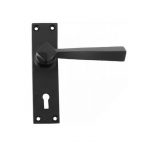BLACK STRAIGHT LEVER LOCK HANDLE