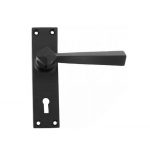 BLACK STRAIGHT LEVER LOCK HANDLE