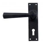 BLACK STRAIGHT LEVER LOCK HANDLE - Image 2