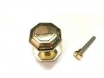 BRASS OCTAGONAL CENTER DOOR KNOB - Image 4
