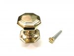 BRASS LARGE OCTAGONAL CENTER DOOR KNOB