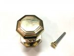 BRASS LARGE OCTAGONAL CENTER DOOR KNOB - Image 2