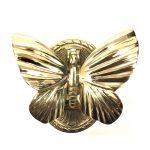POLISHED BRASS BUTTERFLY DOOR KNOCKER