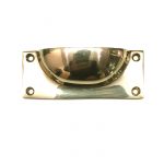 BRASS RECTANGULAR DRAWER PULL