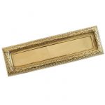 BRASS HEAVY GEORGIAN LETTER PLATE