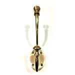 POLISHED BRASS VICTORIAN HAT AND COAT HOOK - Image 3