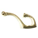 POLISHED BRASS ENGLISH BEEHIVE HAT AND COAT HOOK