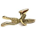 POLISHED BRASS SMALL FOX KNOCKER - Image 2