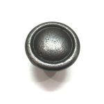 ANTIQUE IRON SMALL DISC CABINET KNOB - Image 2