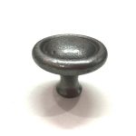ANTIQUE IRON SMALL DISC CABINET KNOB