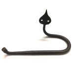 BEESWAX HAND FORGED ARROW HEAD SNAKE DESIGN TOILET ROLL HOLDER