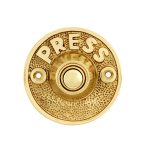 POLISHED BRASS "PRESS" DOOR BELL