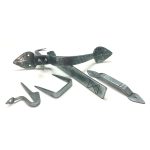 PEWTER HAND FORGED TUSCAN THUMB LATCH - Image 5