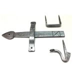 PEWTER HAND FORGED TUSCAN THUMB LATCH - Image 3
