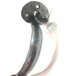 PEWTER HAND FORGED HEAVY THUMB LATCH - Image 2
