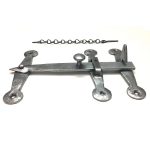 PEWTER HAND FORGED HEAVY LATCH ONLY SET