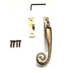 BRONZE MONKEY TAIL LOCKABLE WEDGE WINDOW FASTENER