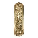 BRASS GRECIAN LADY FINGER PLATE