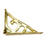 POLISHED BRASS SCROLL BRACKET - Image 2