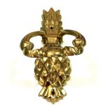POLISHED BRASS PINEAPPLE DOOR KNOCKER - Image 2