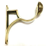 POLISHED BRASS LARGE CURTAIN BRACKET - Image 2