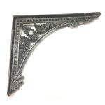 ANTIQUE IRON FERN SHELF BRACKET