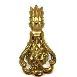 POLISHED BRASS PINEAPPLE DOOR KNOCKER