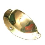 POLISHED BRASS PRESSED DRAWER PULL