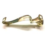 POLISHED BRASS LARGE ARTS AND CRAFTS DOOR KNOCKER - Image 2