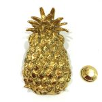 POLISHED BRASS HEAVY PINEAPPLE DOOR KNOCKER