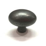 ANTIQUE IRON OVAL CABINET KNOB