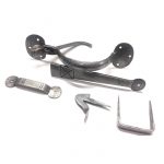 PEWTER HAND FORGED BEAN THUMB LATCH