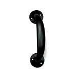 BLACK OFFSET 6" ROUND PULL HANDLE BLACK