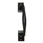 BLACK OFFSET 10" SQUARE PULL HANDLE BLACK