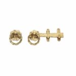 POLISHED BRASS RING GATE LATCH