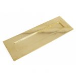 POLISHED BRASS SMOOTH LETTER PLATE LARGE
