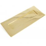POLISHED BRASS SMOOTH LETTER PLATE SMALL