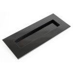 BLACK SMOOTH LETTER PLATE SMALL