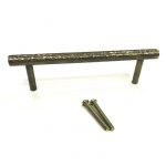 ANTIQUE BRASS HAMMERED PULL HANDLE 170 MM