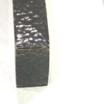 Antique brass hammered square pull handle 135 mm - Image 2