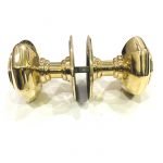 Polished brass Octagonal mortise door knob - Image 3