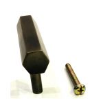 HEXAGONAL T BAR HANDLE ANTIQUE BRASS - Image 2