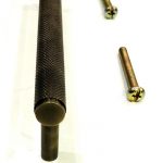 ANTIQUE BRASS KNURLED HANDLE 200 MM - Image 2