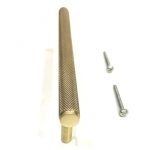 SATIN/BRUSHED BRASS KNURLED HANDLE 170 MM - Image 3
