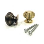 Polished brass solid beehive cabinet knob 30 mm - Image 4