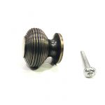 Polished brass solid beehive cabinet knob 30 mm - Image 5