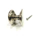 Polished nickel Victorian cabinet knob 45 mm - Image 2