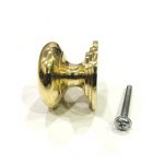 Polished brass Victorian cabinet knob 38 mm - Image 2